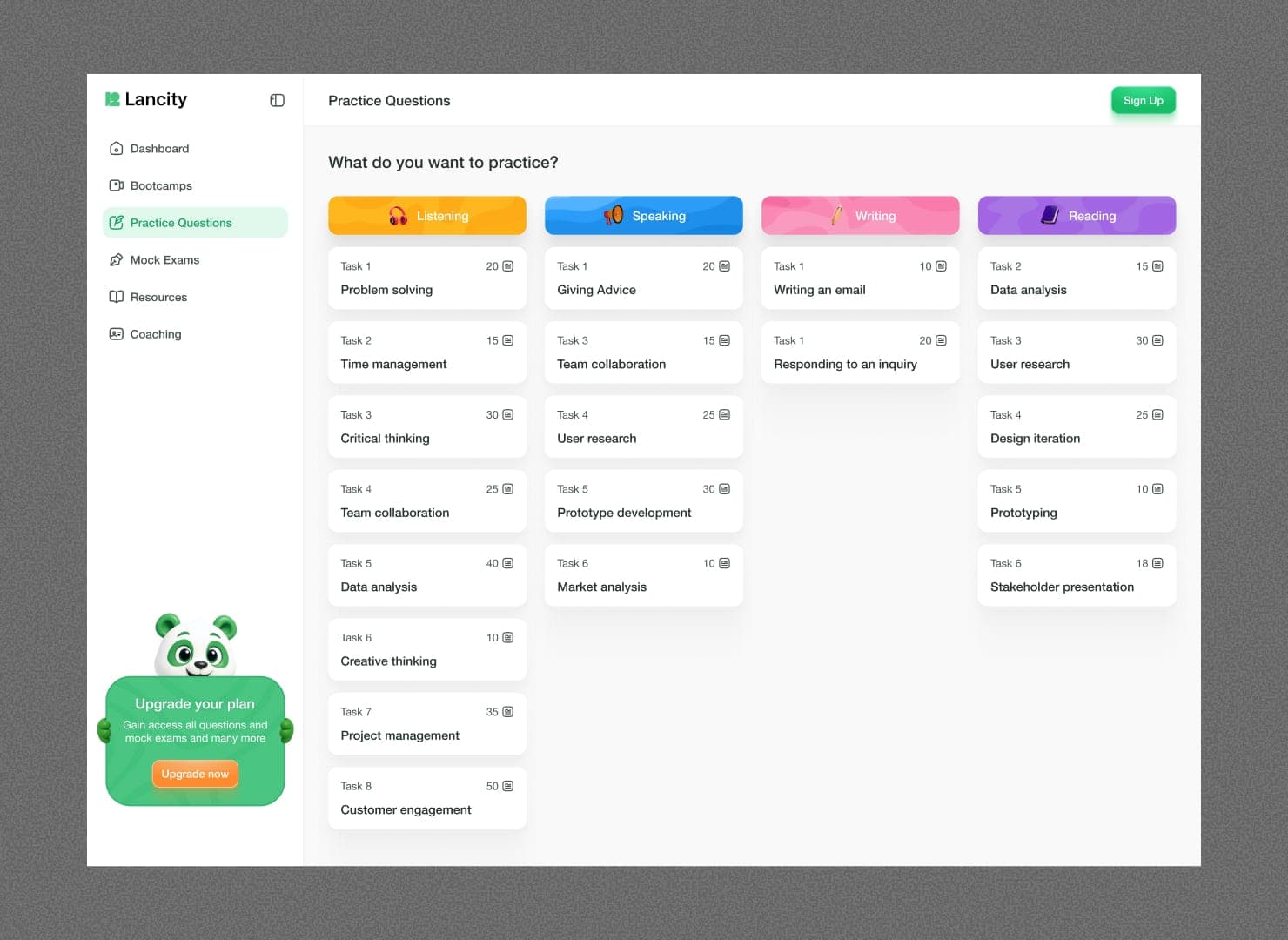 Lancity — Dashboard