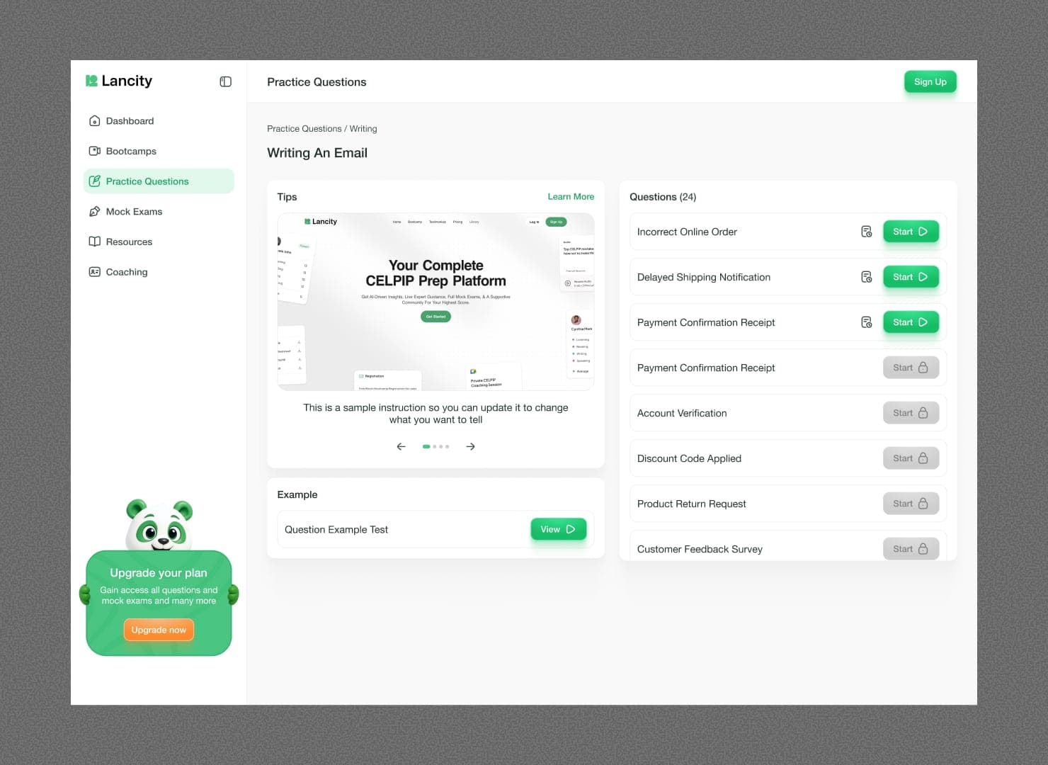 Lancity — Onboarding
